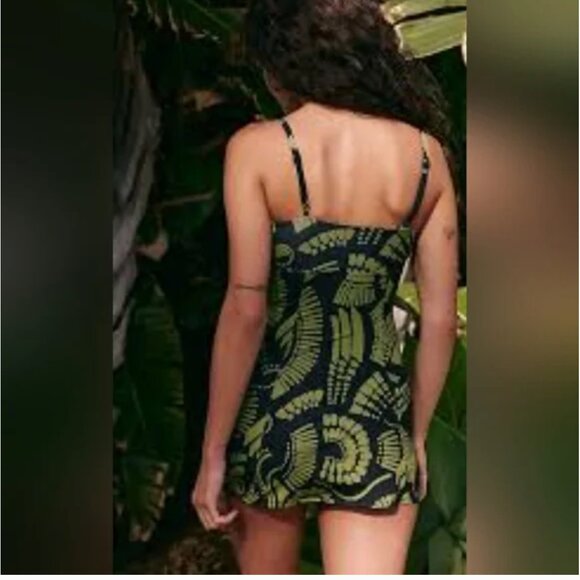 Free People Seea Selezza Bolinas Surf One-piece SwimSuit build-in shorts size S - Picture 2 of 6